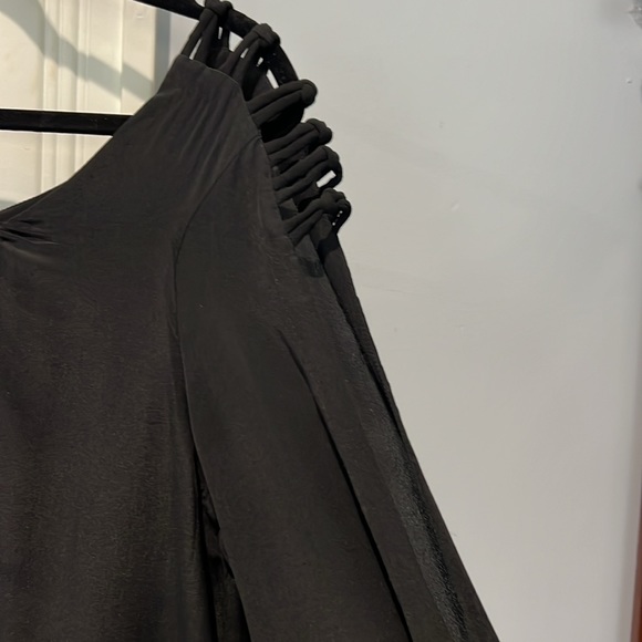 Almost New - What Goes Around Comes Around - Designer - Silk Black Party Dress - Picture 2 of 5